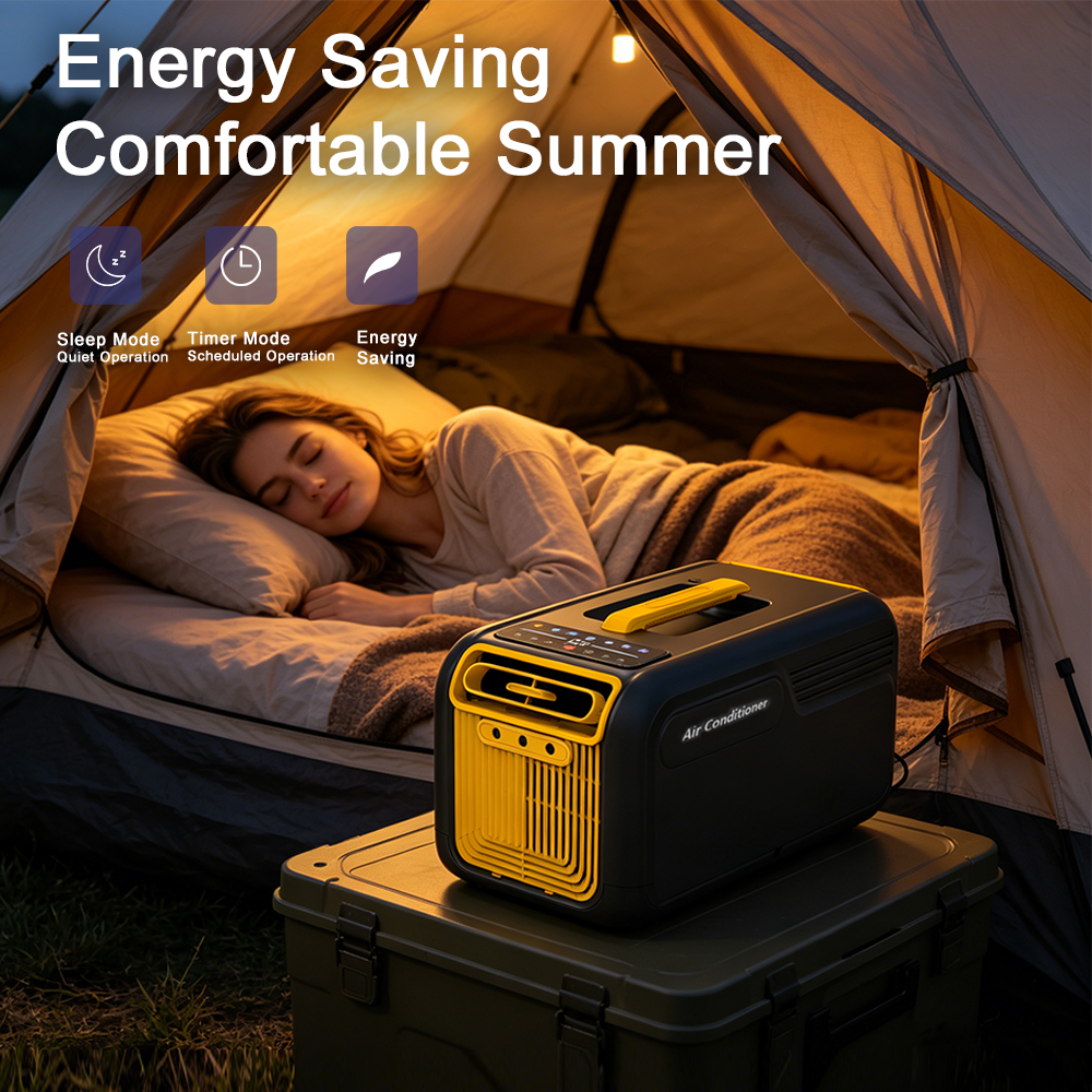iHooToo Portable Tent Air Conditioner with Heat, 5000BTU Cooling and 3000BTU Heating, 490W Low Power Camping AC for Tent, RV, Van, Truck, Pet, Boat, Indoor and Outdoor Use. - iHooTooPro