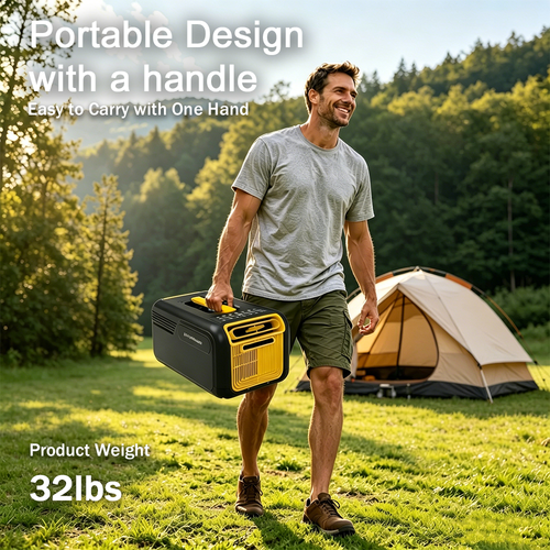 iHooToo Portable Tent Air Conditioner with Heat, 5000BTU Cooling and 3000BTU Heating, 490W Low Power Camping AC for Tent, RV, Van, Truck, Pet, Boat, Indoor and Outdoor Use. - iHooTooPro