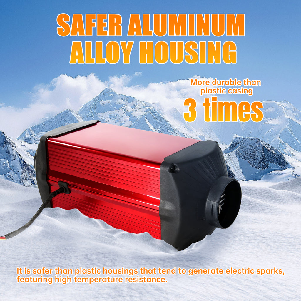 12V 5KW Dual Brushless Diesel Heater With 2.6Gal Fuel Tank,Auto Start-stop,Thermosta,Remote Control Diesel Air Heater For Rvs,Vans,Trucks,Campers,Cars,Boats,Vehicles,Suitable for High-altitude Use - iHooTooPro